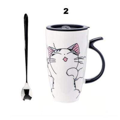LARGE 600 ML CUTE CERAMIC CAT MUG