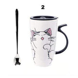 LARGE 600 ML CUTE CERAMIC CAT MUG