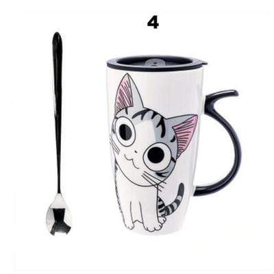 LARGE 600 ML CUTE CERAMIC CAT MUG