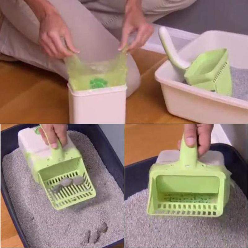 Smart cat litter scoop